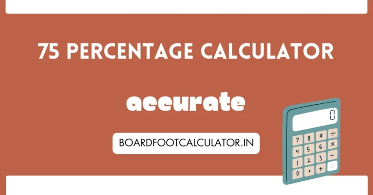 75 Attendance Calculator