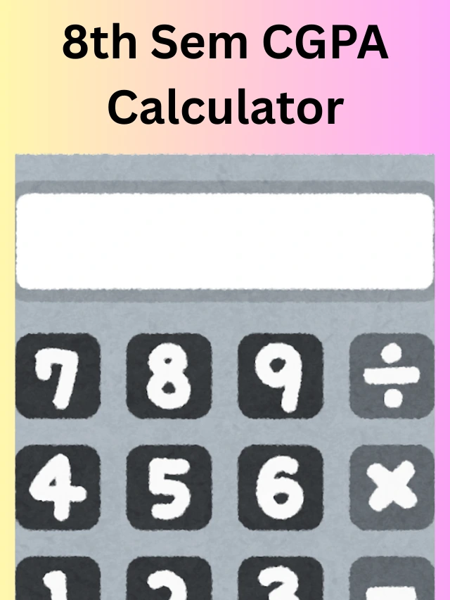 8th sem cgpa calculator