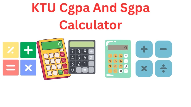 ktu cgpa calculator