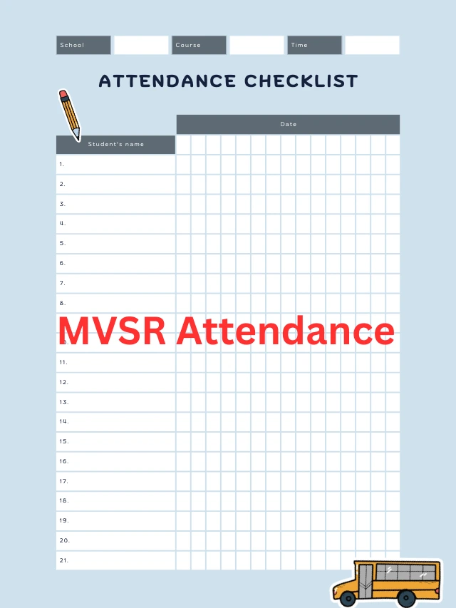 mvsr attendance